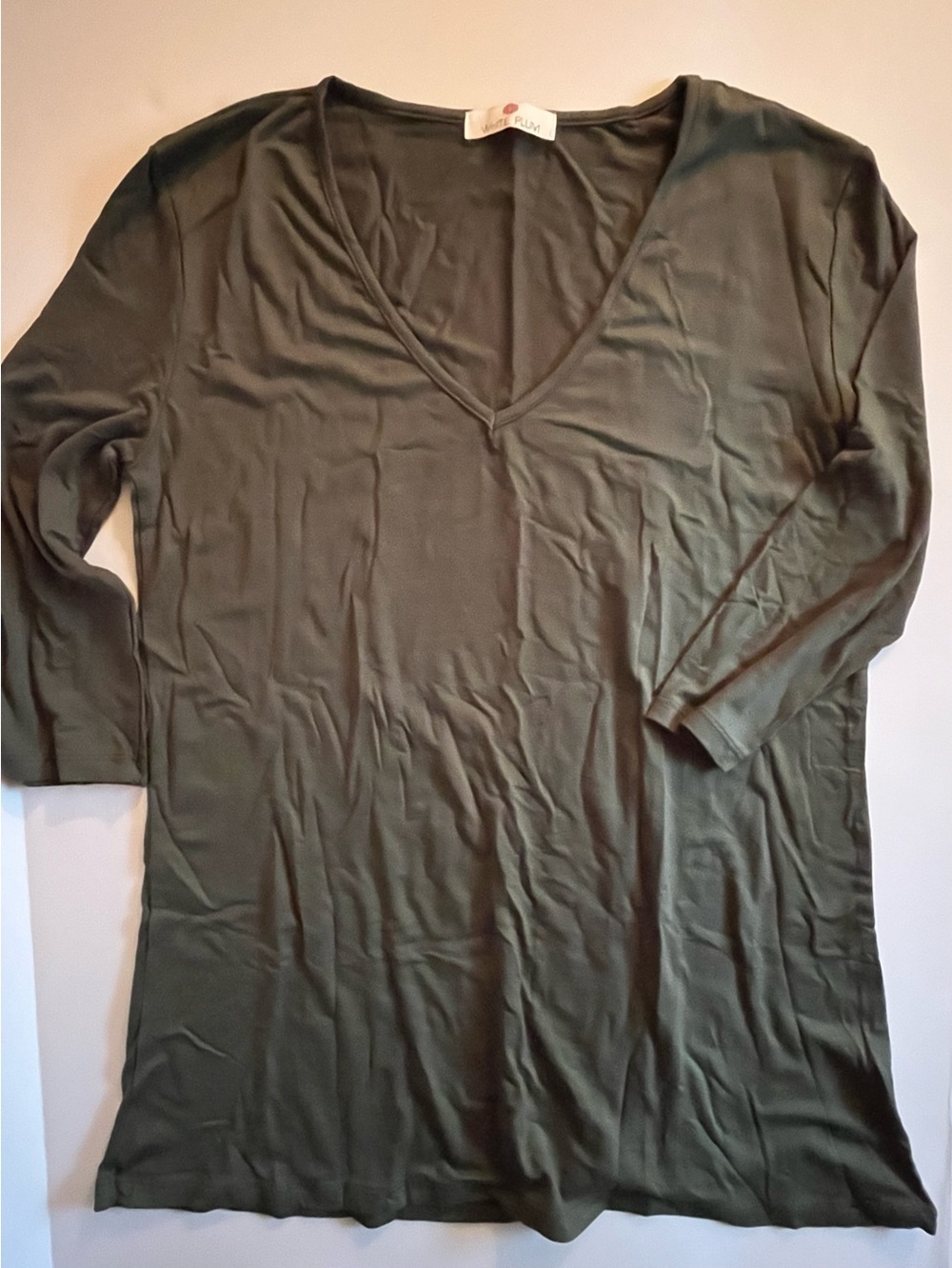 *New Olive 3/4 Sleeve Top - Women’s Size L